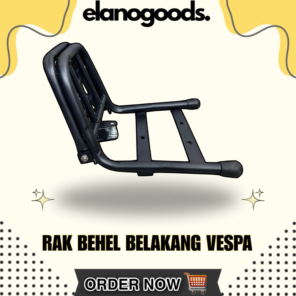 Rak Behel Belakang Vespa – Super Klasik, Super Kuat