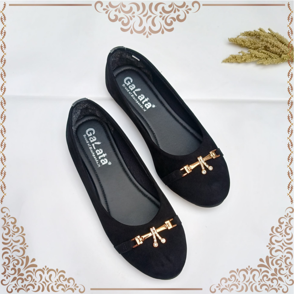 Black Panda Mosa - Sepatu Black Panda Original - Flat Shoes Wanita