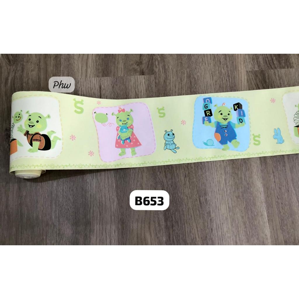 BORDERLIST PPEMBATAS WALLPAPER MOTIF KARTUN SHREK
