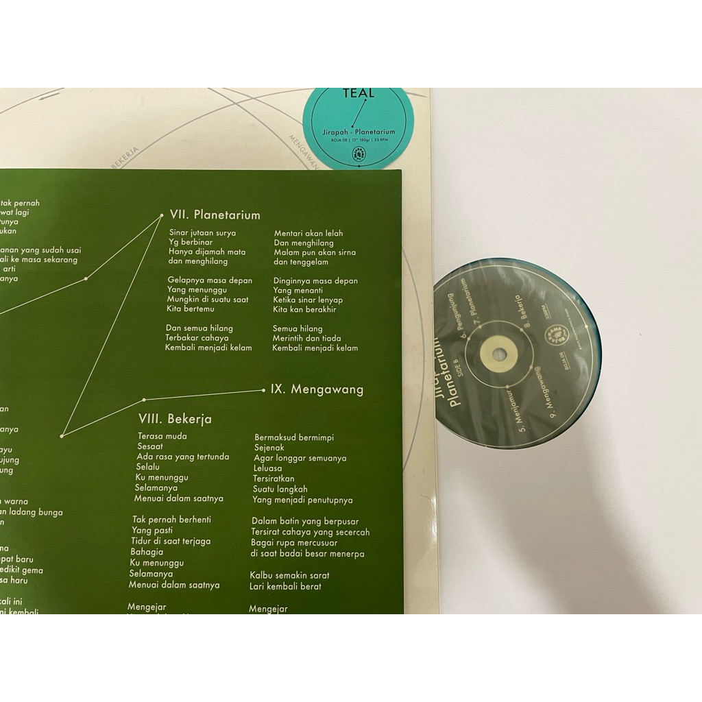 Jirapah - Planetarium teal vinyl