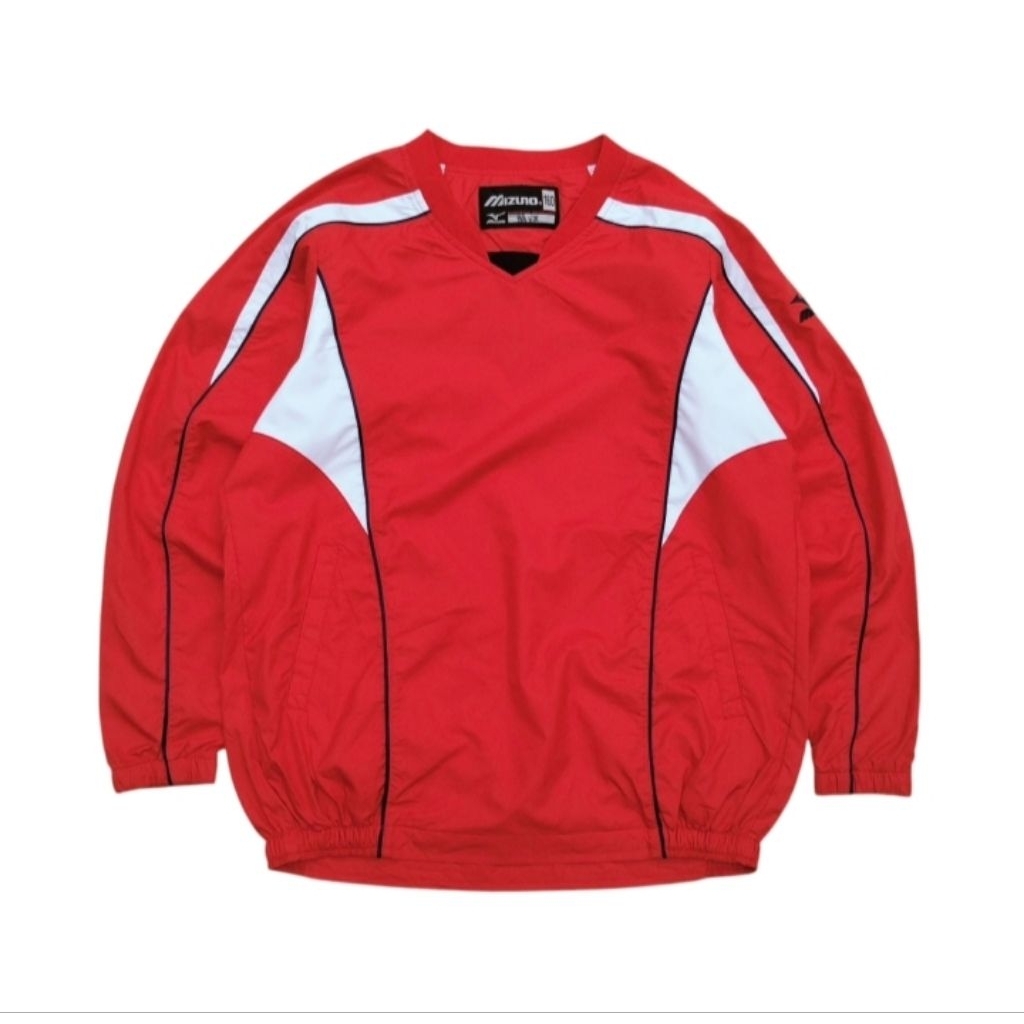 MIZUNO jacket vneck windbreaker running size 160 fit S (P65xL55)