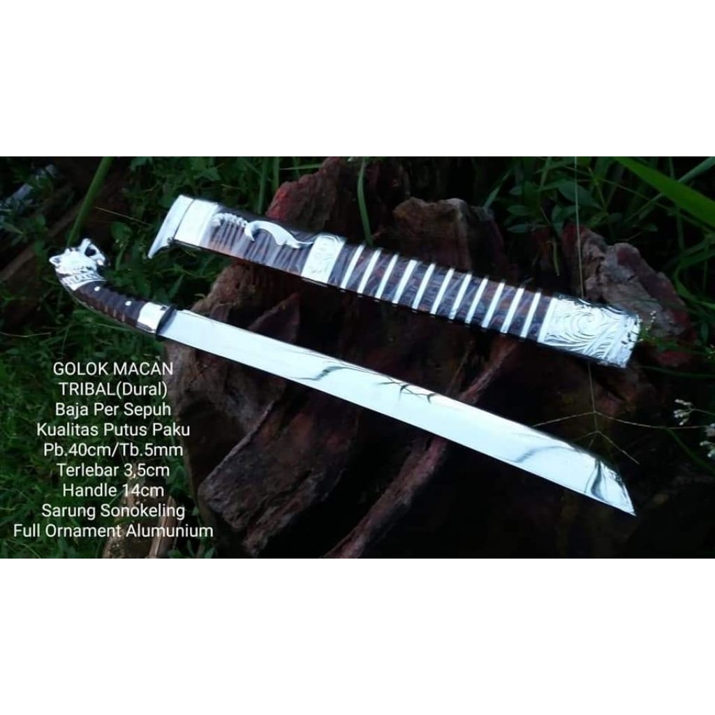 Gol - teb duralium ukiran macan CIBATU