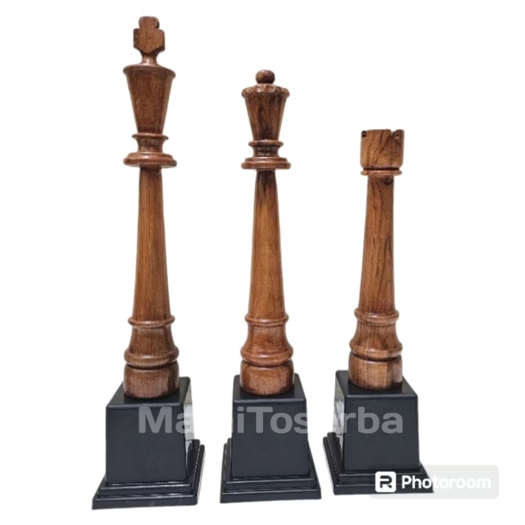 PIALA CATUR DARI KAYU JATI