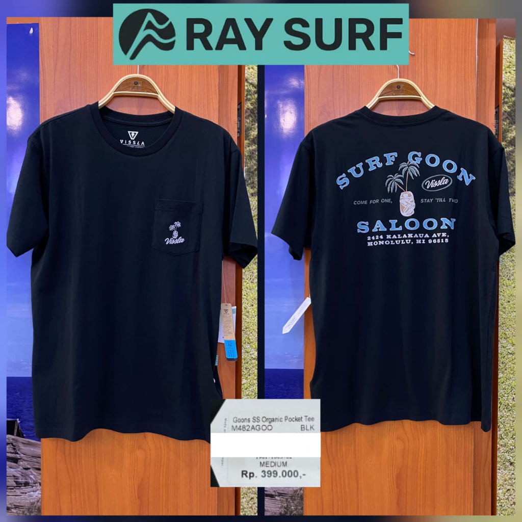 RAYSURF VISSLA T-SHIRT PRIA M482AGOO-BLK ORIGINAL