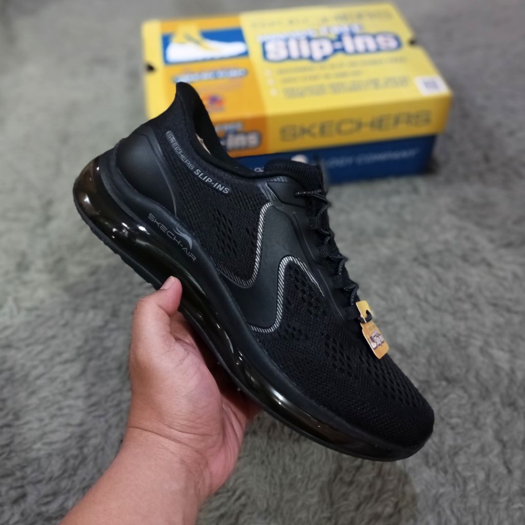 Skechers skech air element 2.0 sairo triple black BNIB original resmi MAP