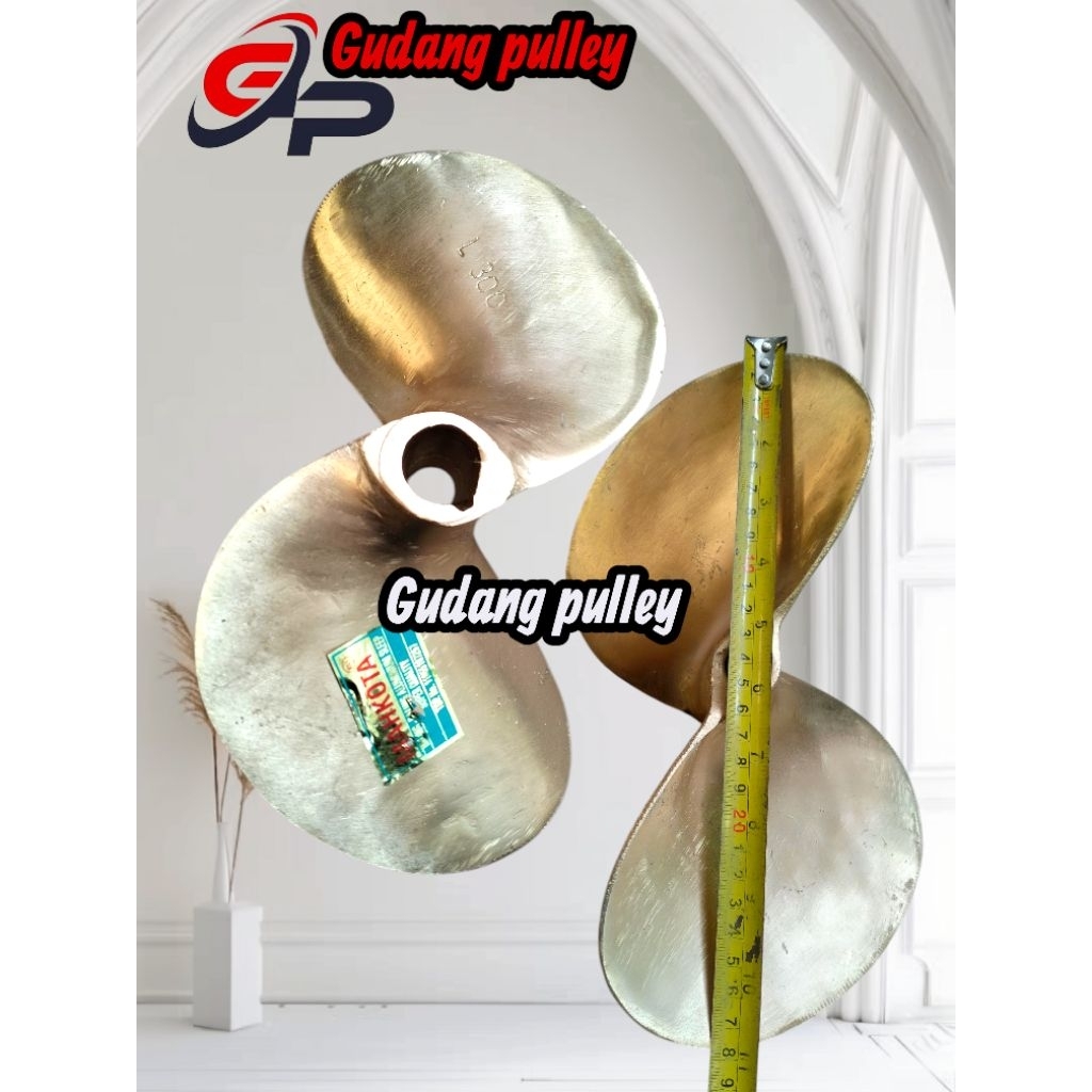 Kuningan asli>> baling baling perahu L300 as 25mm