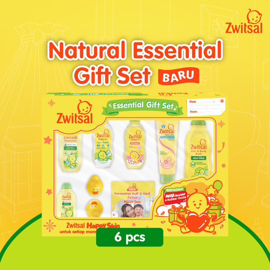 Zwitsal Essential Baby Gift Set Hampers Bayi Zwitsal Natural Paket Perlengkapan Bayi