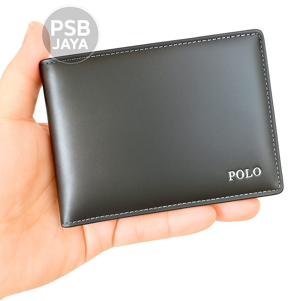 Pria Terlaris Kulit Dompet Lipat Pria Kulit Sintetis Tipis Banyak Slot - Dompet Pendek Praktis Kulit
