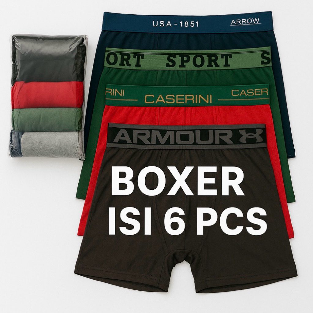 Dalam Pria Boxer 6pcs Celana Dalam Pria Katun Cd Lembut