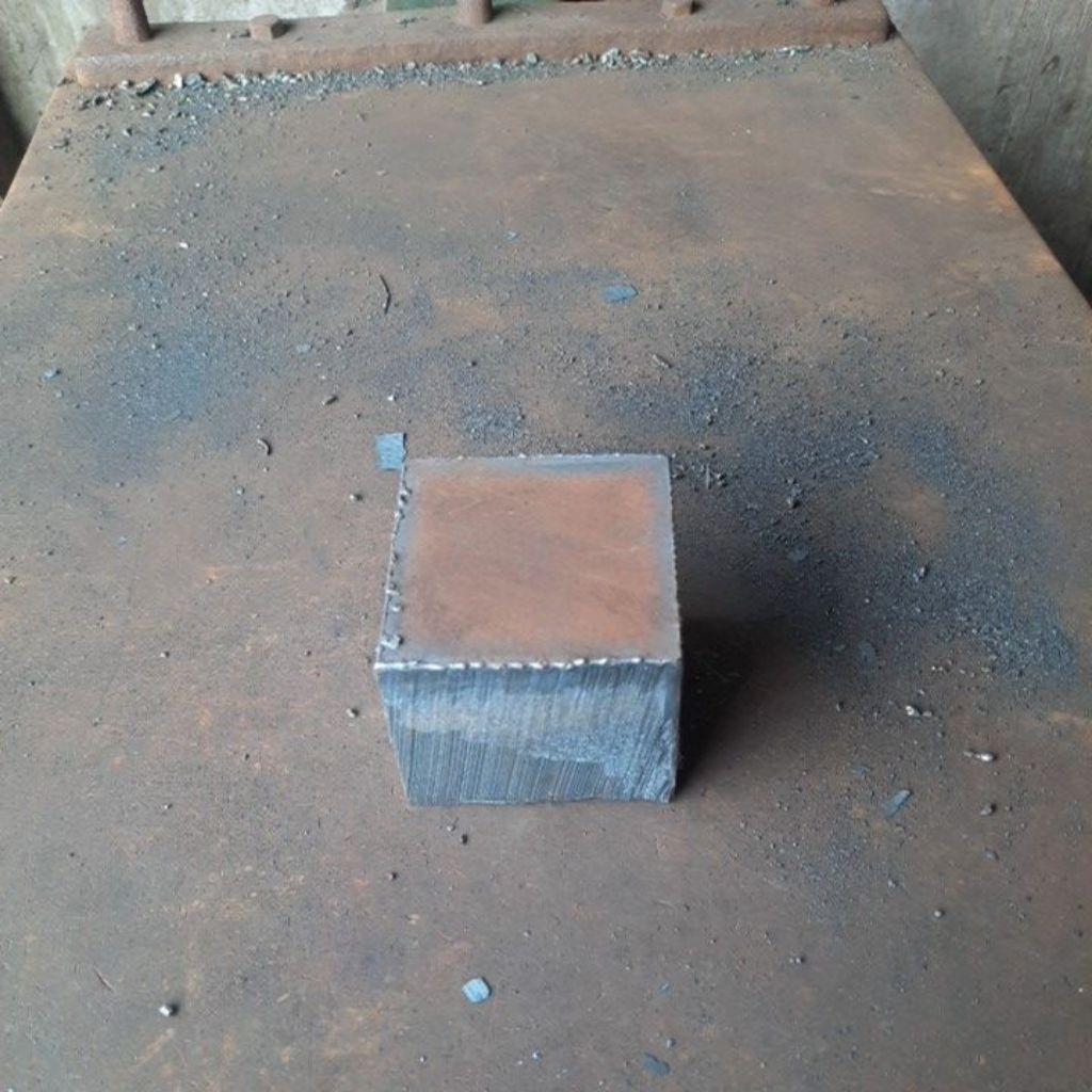 Besi plat kotak tebal 50mm 75mm x 80mm 1pcs