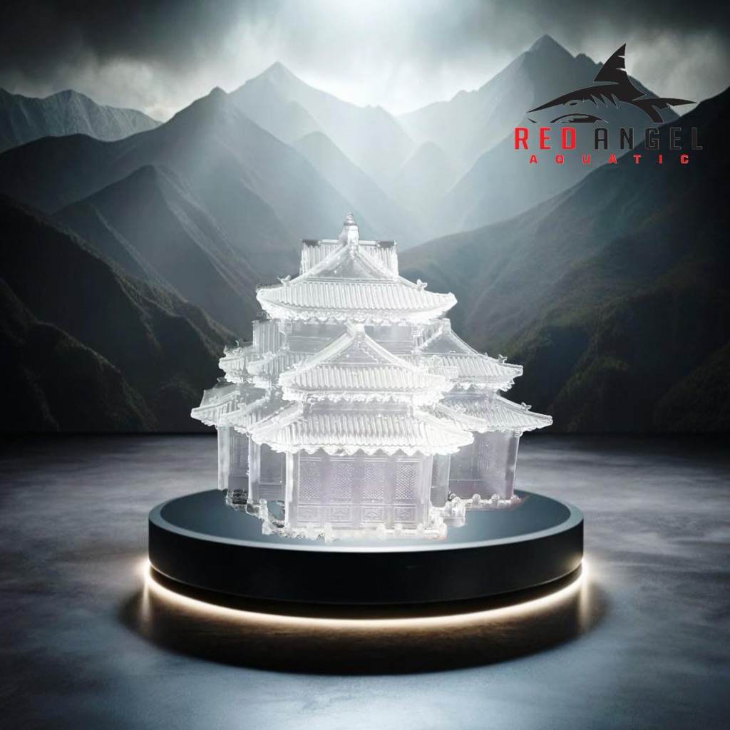 rumah kuil hiasan aquarium diorama aquascape