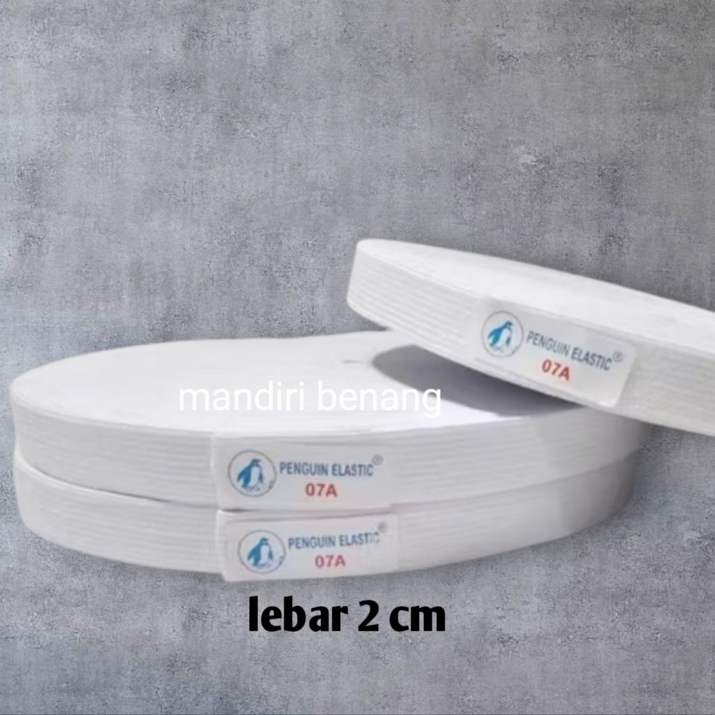 1 meter karet kolor 2cm, dan 2,5cm, 3cm / karet elastis / karet celana kolor / karet ujung seprai
