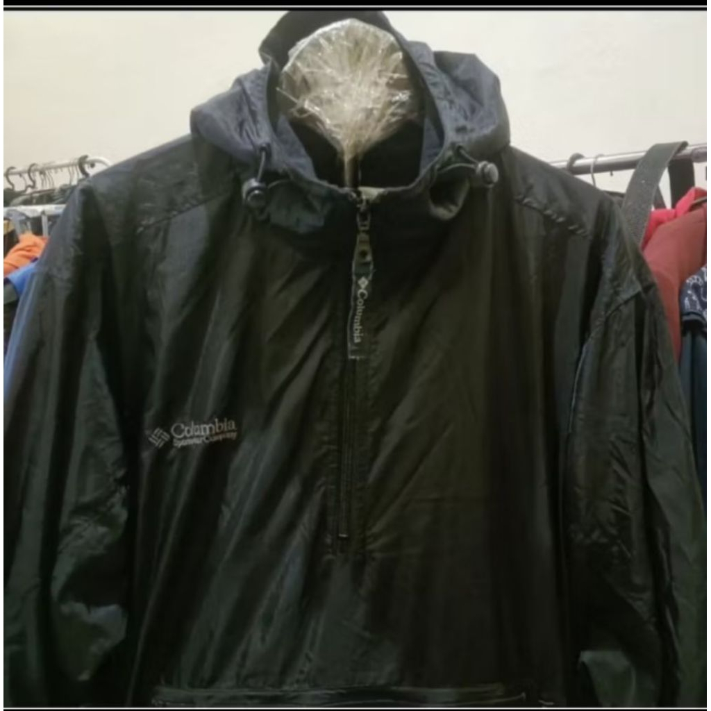 JAKET OUTDOOR COLUMBIA ANORAK KANTONG DORAEMON POCKETABLE