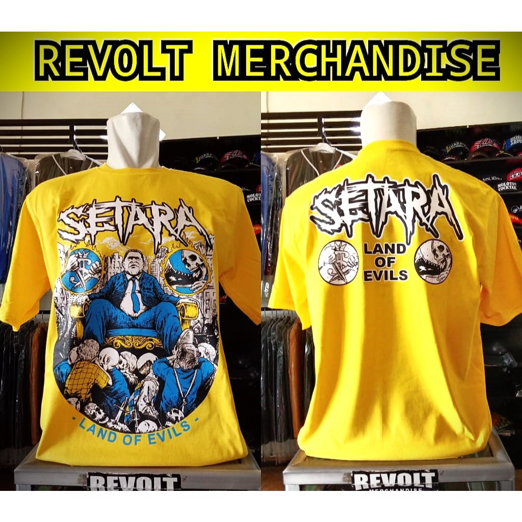 kaos band setara (land of evils), T-shirt setara, kaos band punk