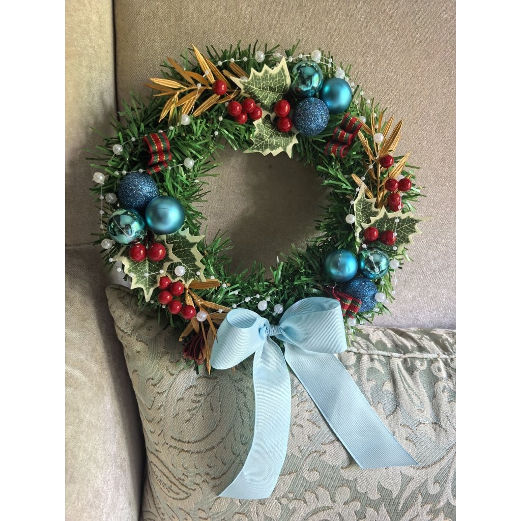 krans natal, hiasan natal, hiasan pintu