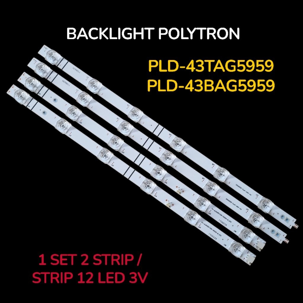 BACKLIGHT TV POLYTRON 43 INCH PLD-43TAG5959 PLD-43BAG5959
