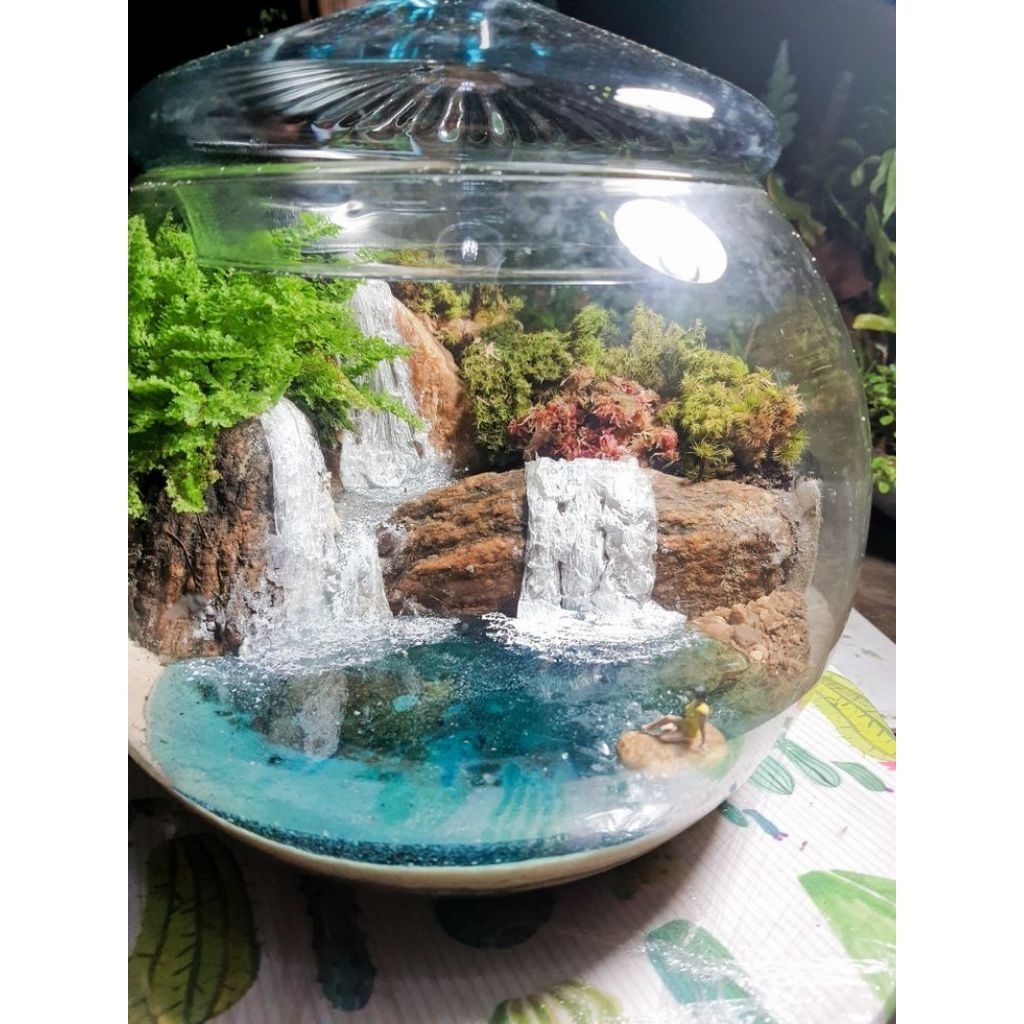 Miniatur Air Terjun ( Aquascape )