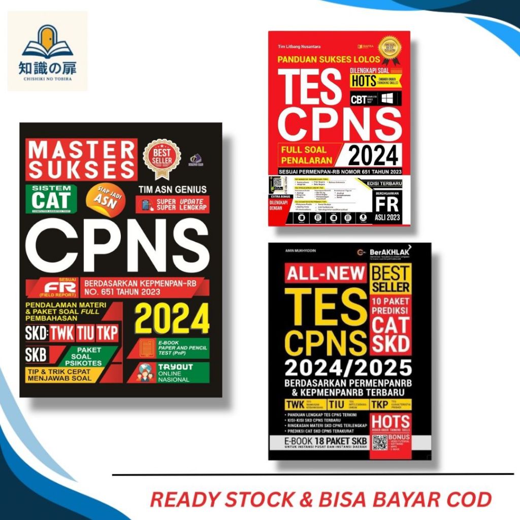 BUKU MASTER SUKSES CPNS 2024 PEMBAHASAN MATERI FULL  / TES CPNS 2024 HOTS / ALL - NEW TES CPNS 2025-