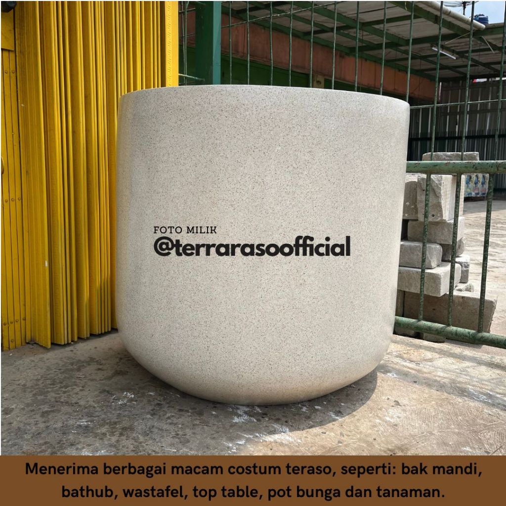 POT TERASO JUMBO 80X80CM GLOSSY