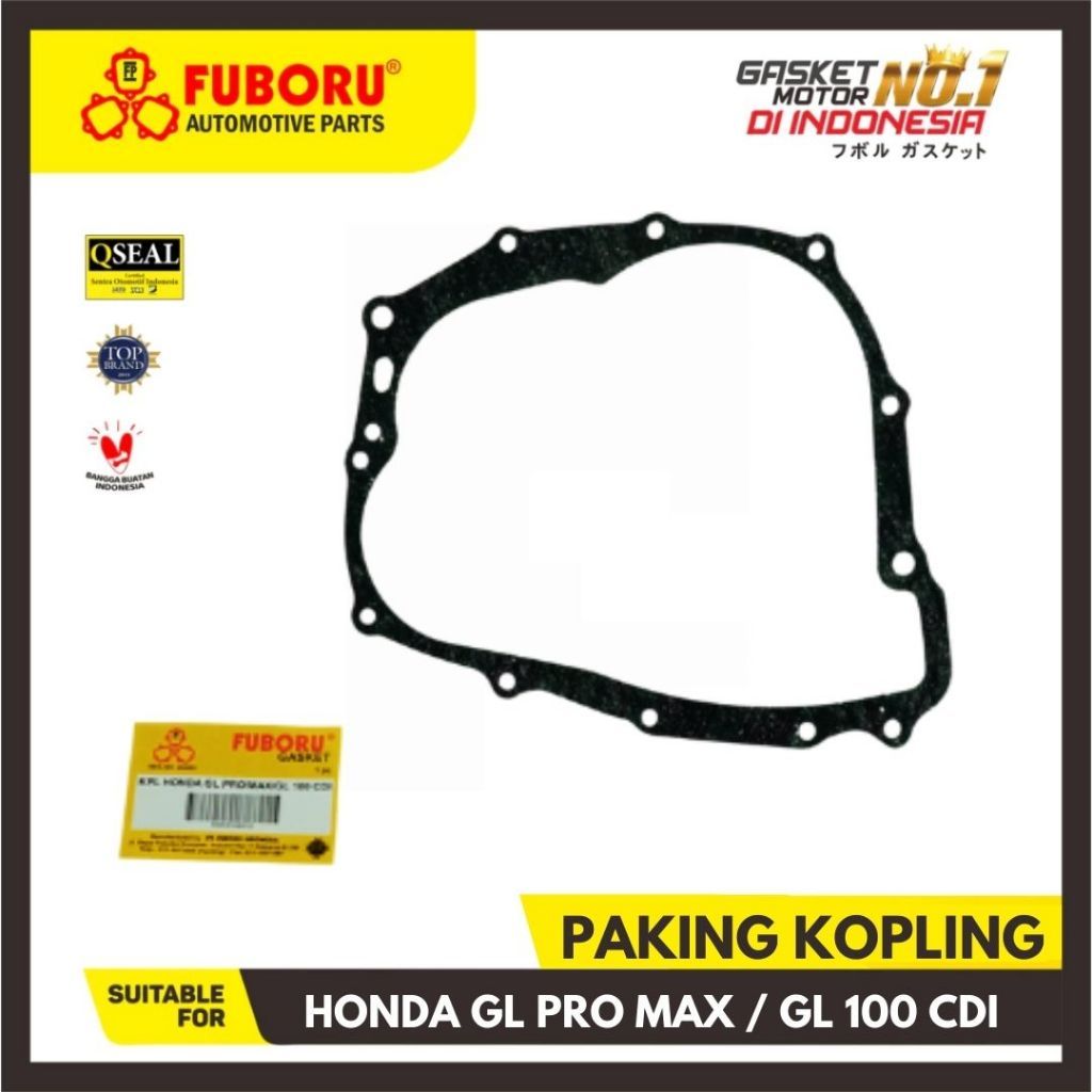 PAKING KOPLING HONDA GL PRO / MAX / GL 100 CDI GASKET KLOS RENGKES CRANKCASE PERPAK KANAN FUBORU