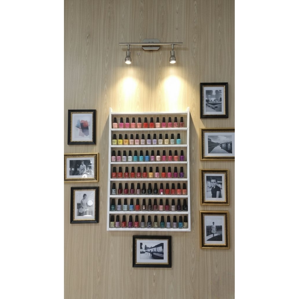 Rak Pajangan Untuk Nail Art. Rak Pajangan Dinding. Rak Pajangan Miniatur