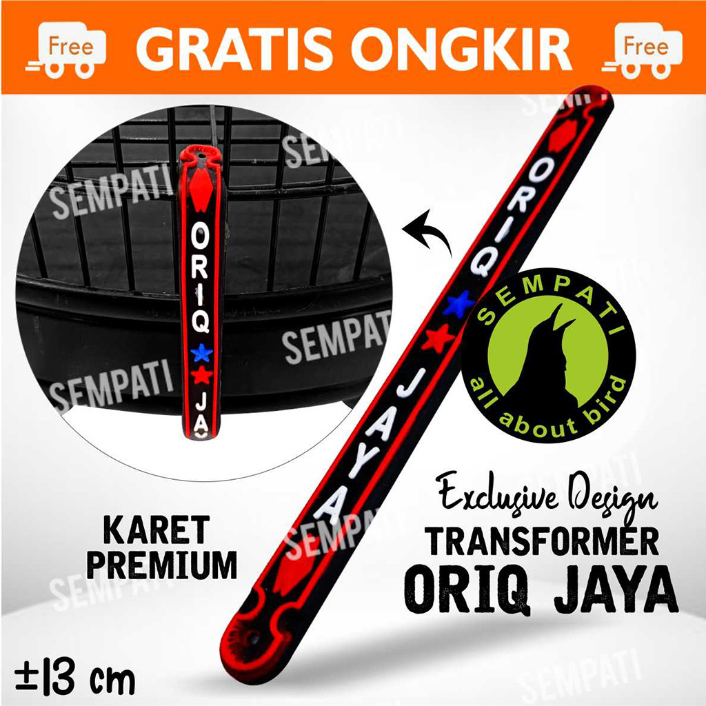 SEMPATI JEPITAN PLAT JEPIT KARET ORIQ JAYA KLEM TEBOK SANGKAR KANDANG BURUNG KAPSUL LOVEBIRD MURAI P