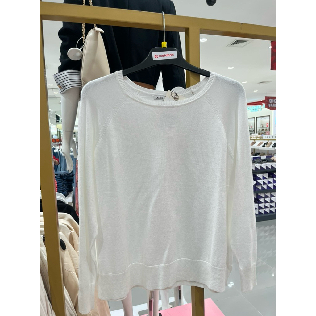 ZES sweater knit wanita adem dan lembut