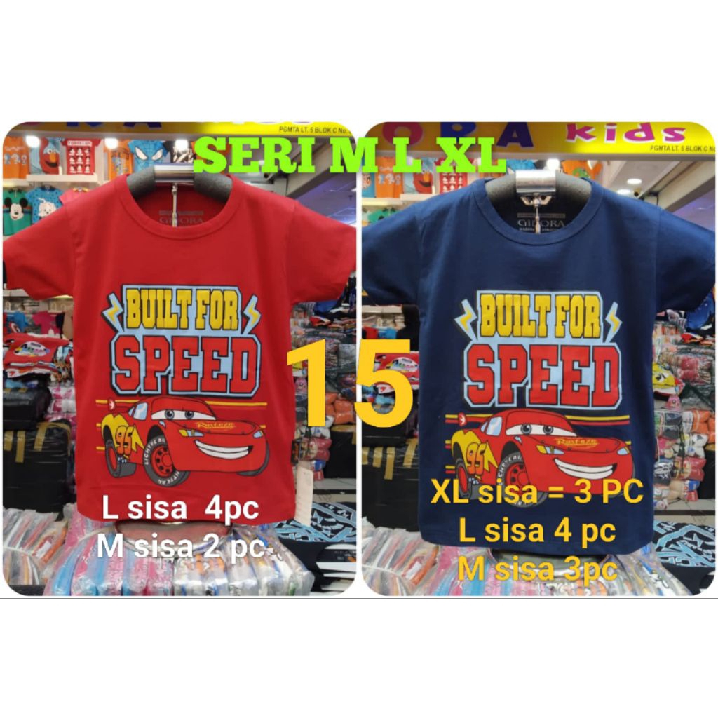 Kaos anak cowok Ginora no 15