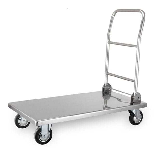 Troli Lipat Stainless Steel troli barang troli makanan troli Serbaguna anti karat