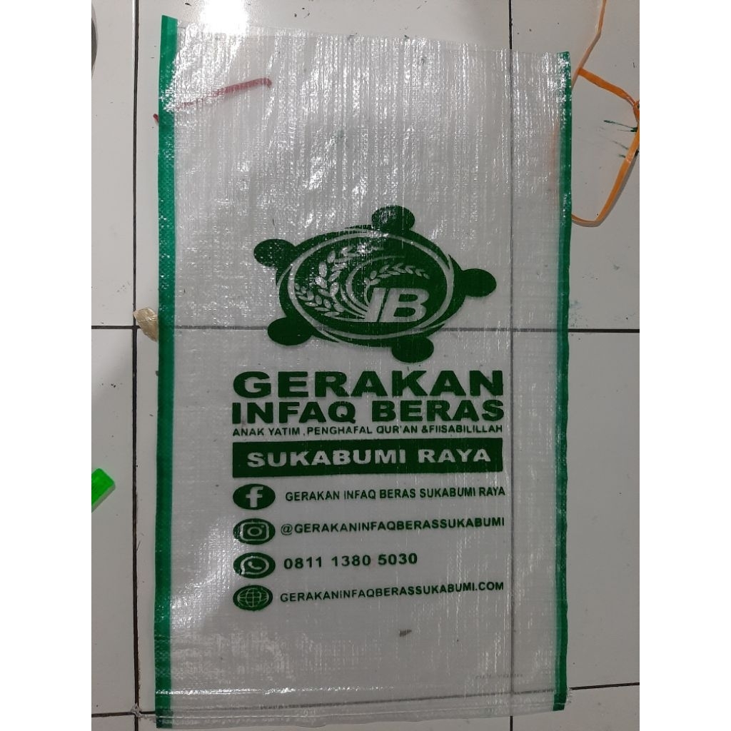 karung beras 25kg custom 1 warna