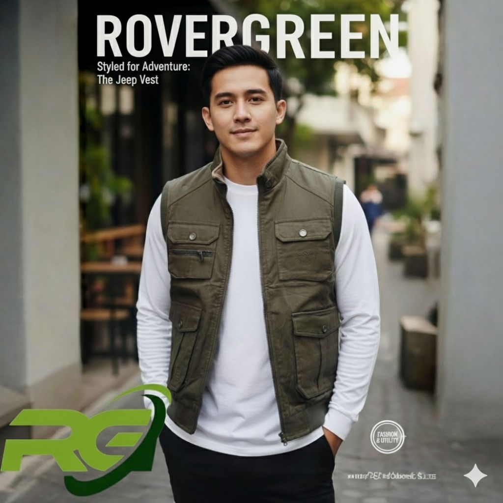 Rompi Pria Bolak Balik banyak kantong