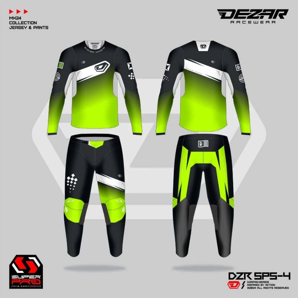 Dezar Original Jersey Set Baju Balap Trail Roadbike Roadrace Racing Motocross Trabas Custom Design