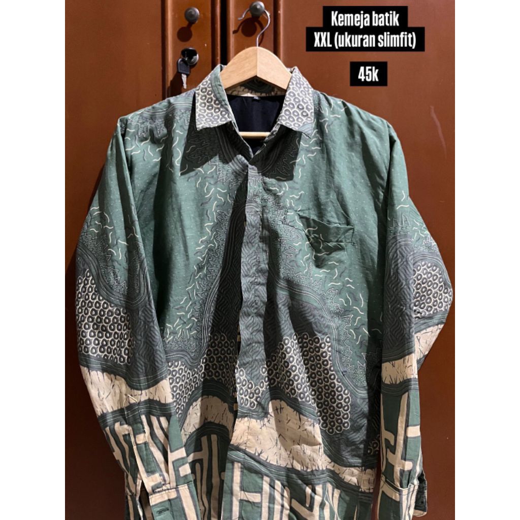 Kemeja Pria (Hijau Sage) Slimfit