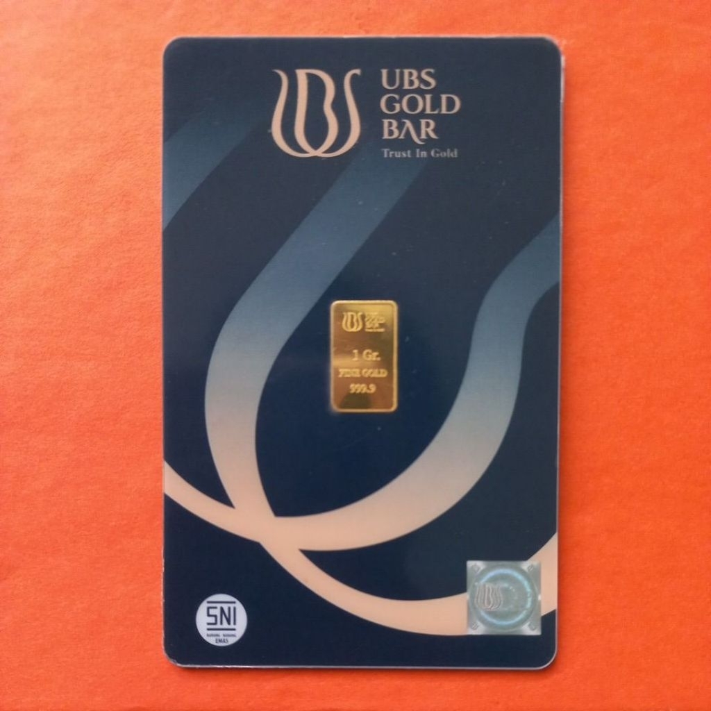 LOGAM MULIA EMAS UBS BATIK NEW 1 GRAM (BONUS STIKER GOLD)