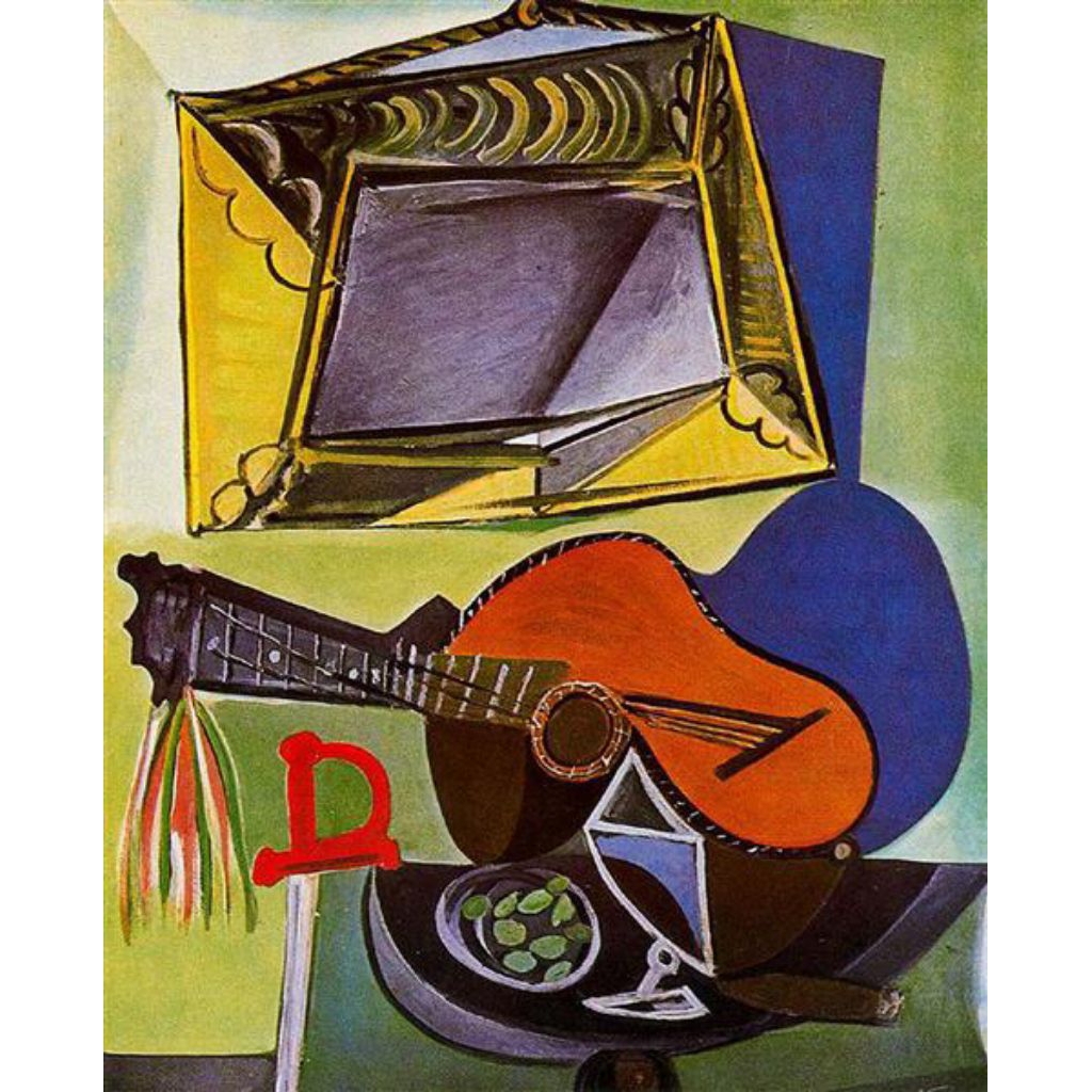 Lukisan Pablo Picasso Still Life With Guitar Painting