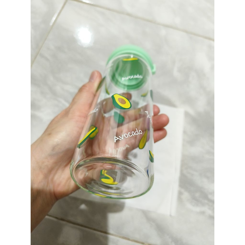 botol minum kaca Miniso (JUAL MURAH AJ)