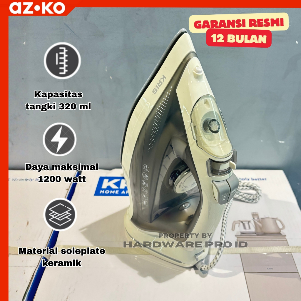 Kris Setrika Cordless Commercial 1200 Watt - Mix kris Setrika Listrik tanpa Kabel 1200 Watt