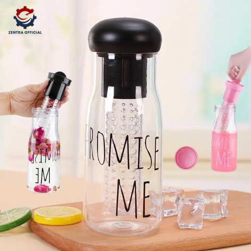 Botol Infused Water Dengan Saringan Buah Bahan Plastik