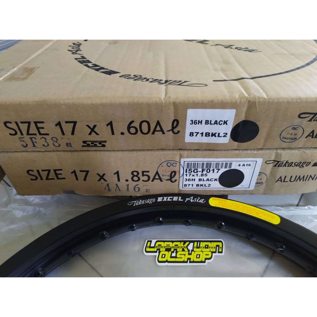 VELG TAKASAGO EXCEL ASIA 160 - 185 RING 17 HITAM