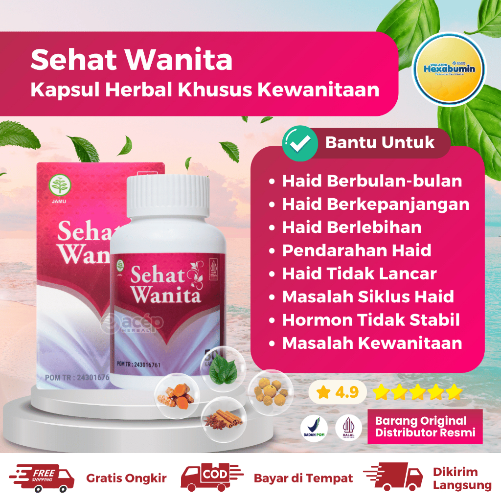 Obat Haid Berbulan Bulan - Haid Berlebihan - Pendarahan - Datang Bulan Tidak Berhenti - Hed Lebih Da