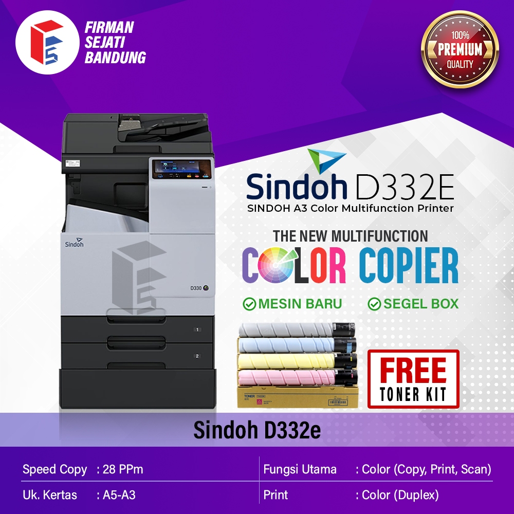 Mesin Fotocopy Warna New Colour Machine Sindoh D 332 / Mesin Fotocopy Warna