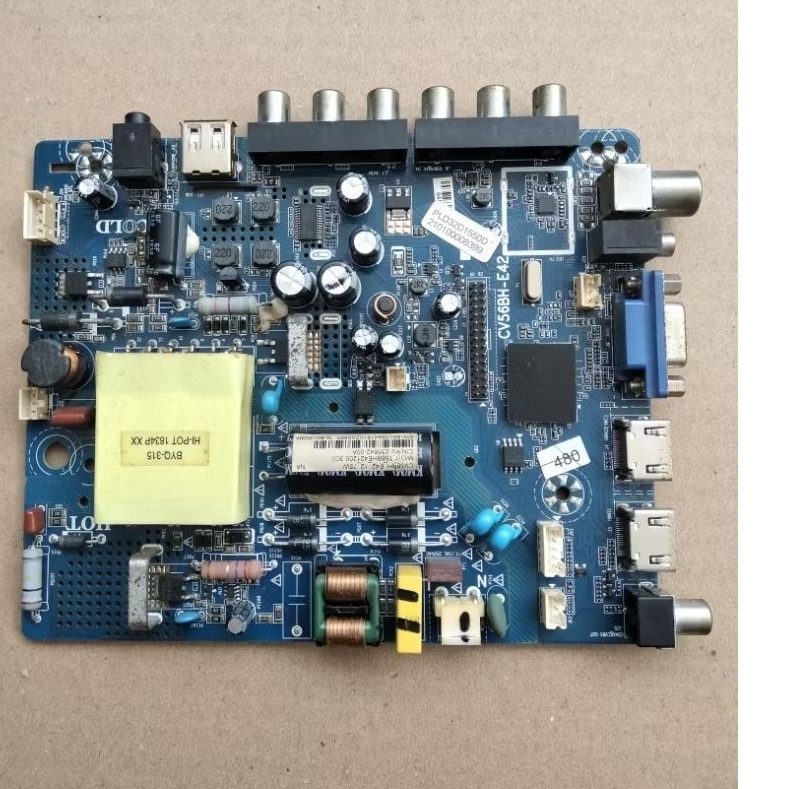 mb mobo mainboard led tv POLYTRON PLD 32D1550D PLD32D1550D original cabutan normal
