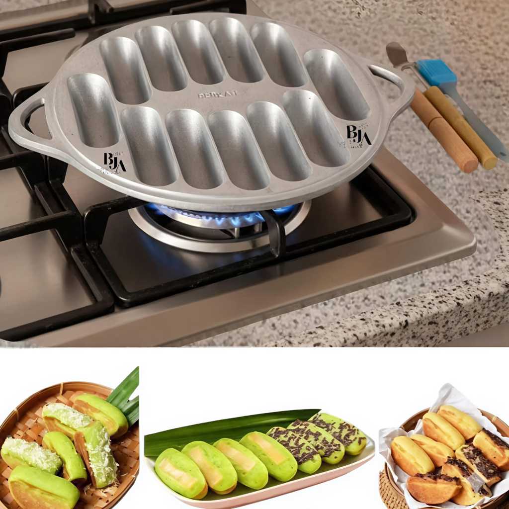 Cetakan Kue Pukis Bulat + Tutup Alumunium / Cetakan Kue Pancong Alumunium Tebal Cetakan Kue Pukis / 