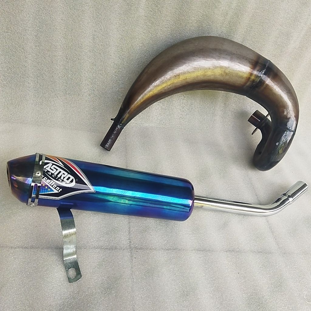 Knalpot Astro Excellen FizR trail PNP Rangka KTM trail GTX Yz  Silincer Stainless anti karat | knalp