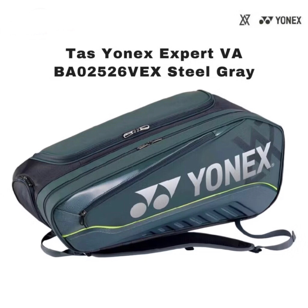 New Produk Limited Edition Tas Badminton / Tennis Yonex Expert VA BA02526VEX Steel Gray  - Bag 02526