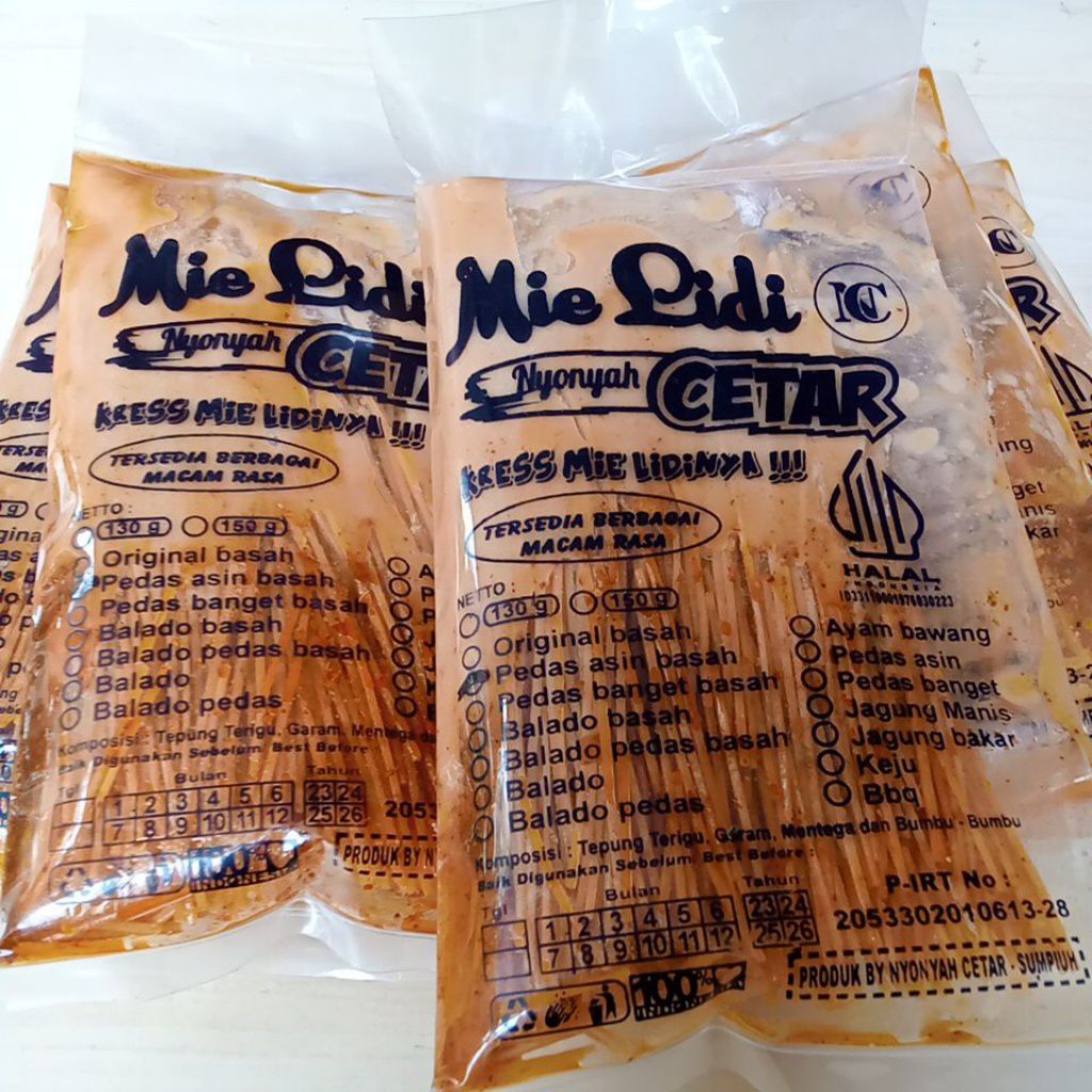 Mie Lidi Nyonya Cetar
