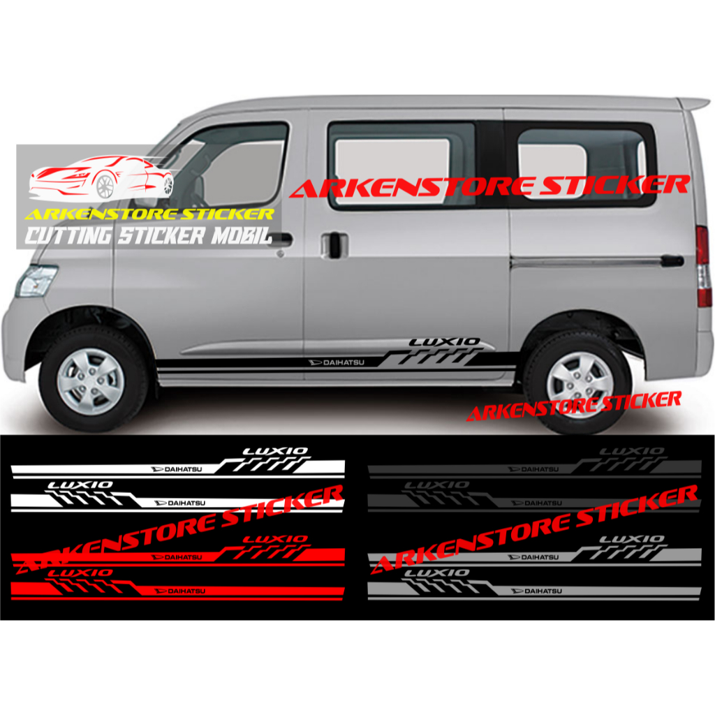 Promo sticker mobil luxio cutting sticker stiker mobil daihatsu luxio stiker luxio