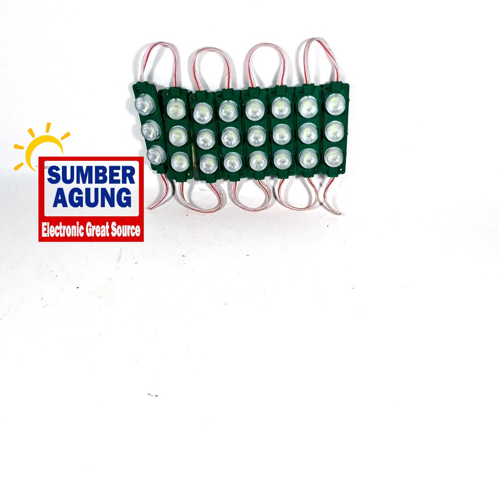 Module LED COB DC 12V 12 Volt 1.5 Watt Warna Hijau Super Terang Kecerahan Tinggi Lampu Variasi Mobil