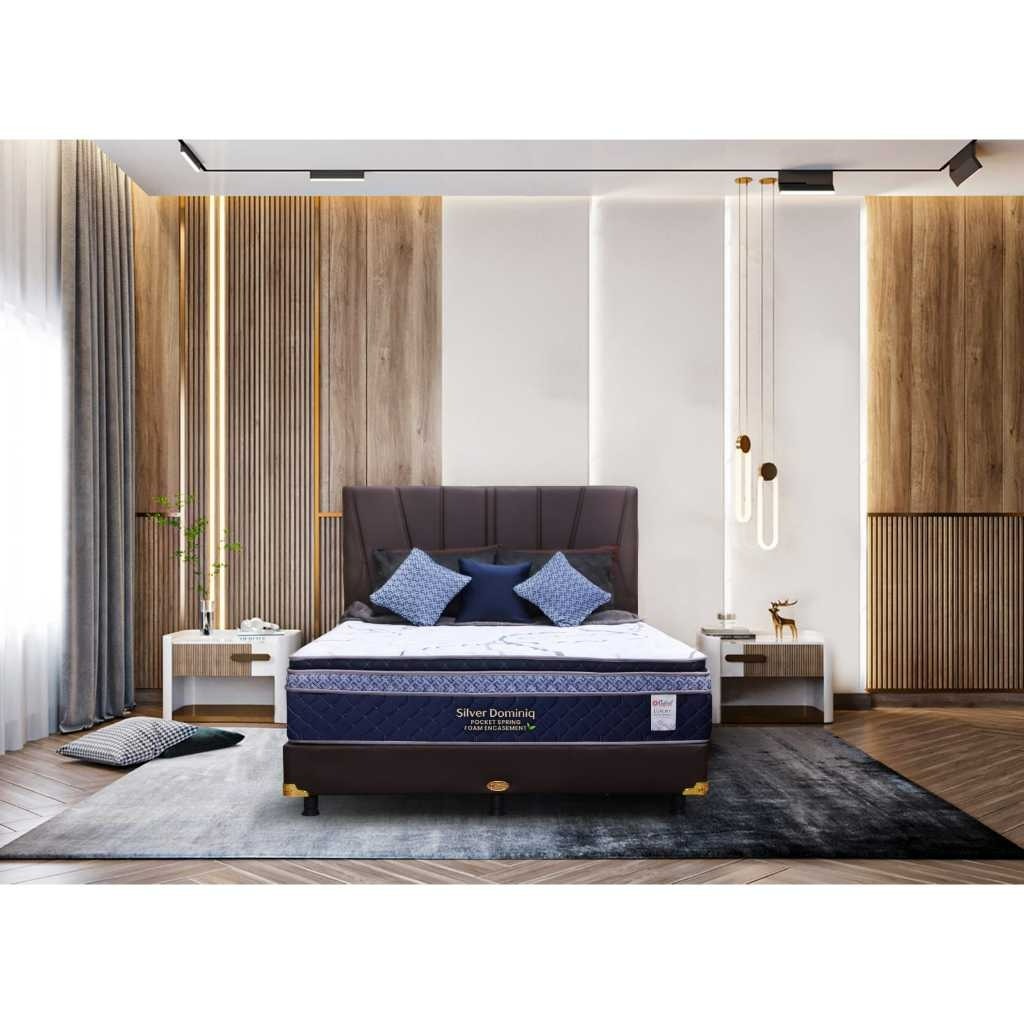 Kasur Springbed  Silver Dominiq – Central Silver Dominiq spring bed