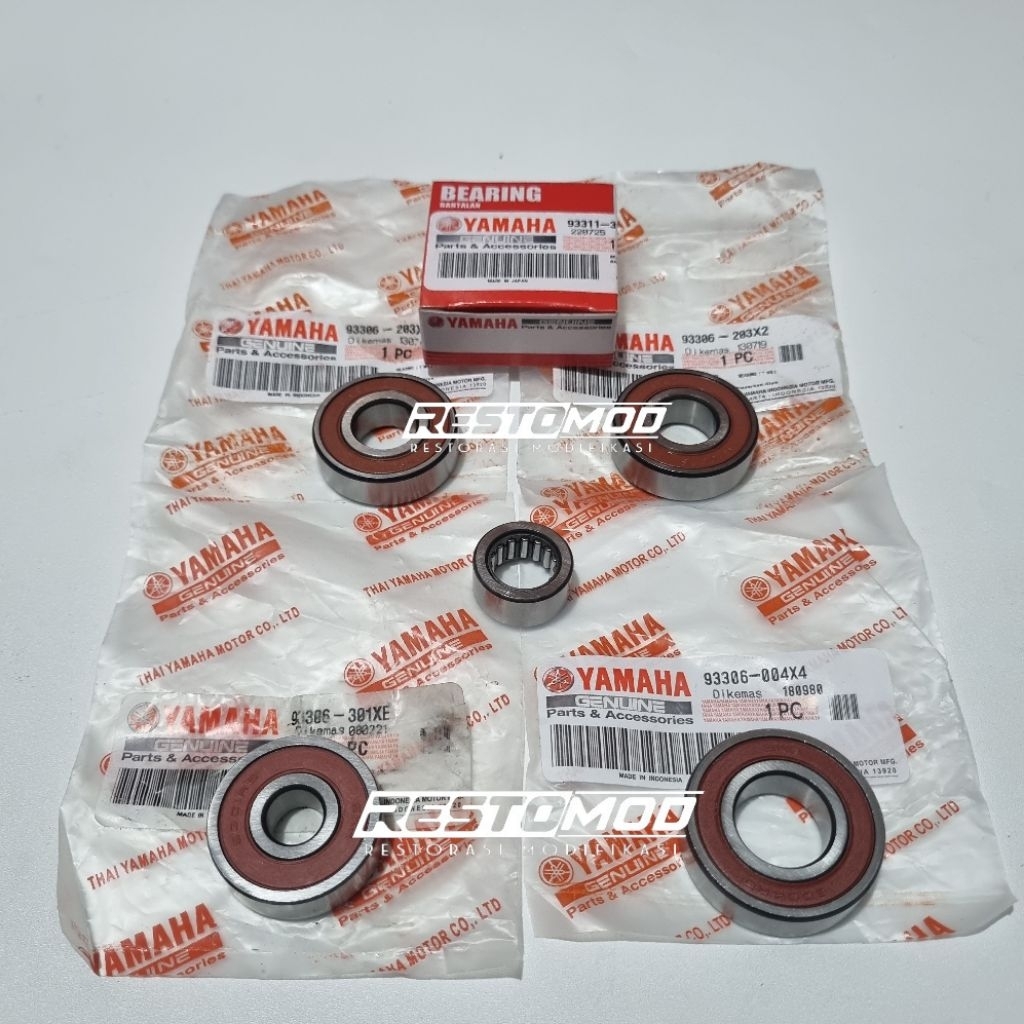 BEARING SET RASIO MIO SPORTY SMILE SOUL NOUVO 5TL LAHER SET RASIO NOUVO BEARING AS PULI LAHER SET